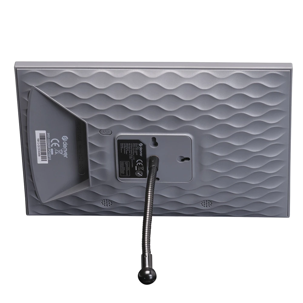 DNV Denver PFF-1026 skaitmeninis nuotraukų rėmelis Pilka 25,6 cm (10.1″) Lietimui jautrus ekranas „Wi-Fi“