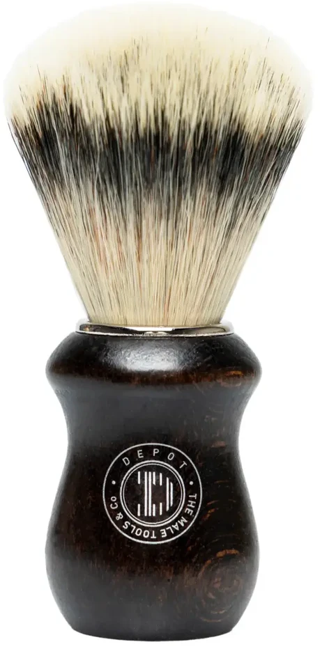 „Depot Accessories“ Nr. 731 prabangus medinis veido skutimosi peiliukas, rudas