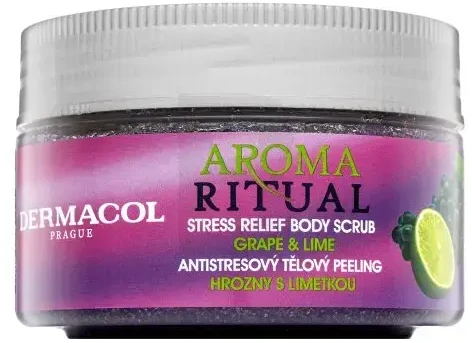 Dermacol Aroma Ritual Grape & Lime Body Peeling moterims, 200 g