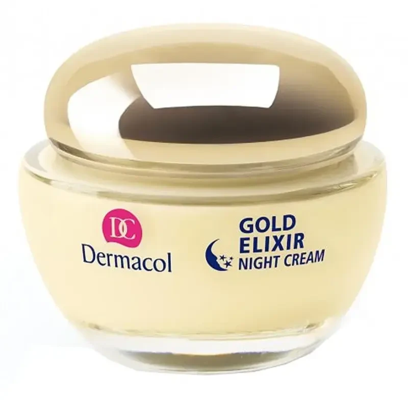 Dermacol Gold Eliksyras Night Skin Kreminis moterims, 50 ml