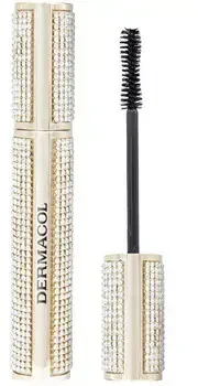 Dermacol Diamond Blakstienų tušas - Řasenka pro panoramatický objem a délku 10 ml Juodas