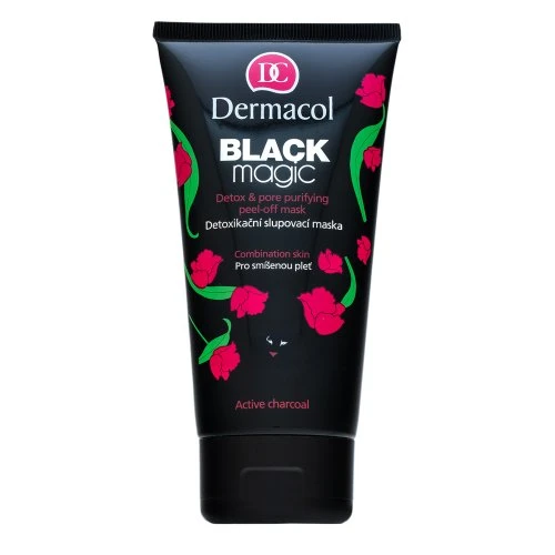 Dermacol Juodas Magic Face Mask nuplėšiama veido kaukė probleminei odai, 150 ml