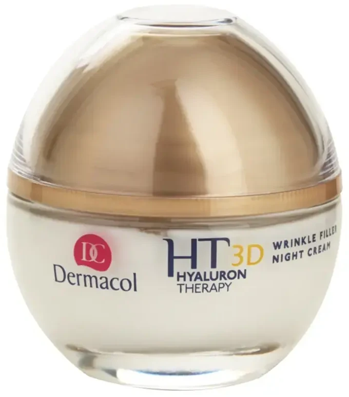 Dermacol 3D Hyaluron Therapy Night Skin Kreminis moterims, 50 ml