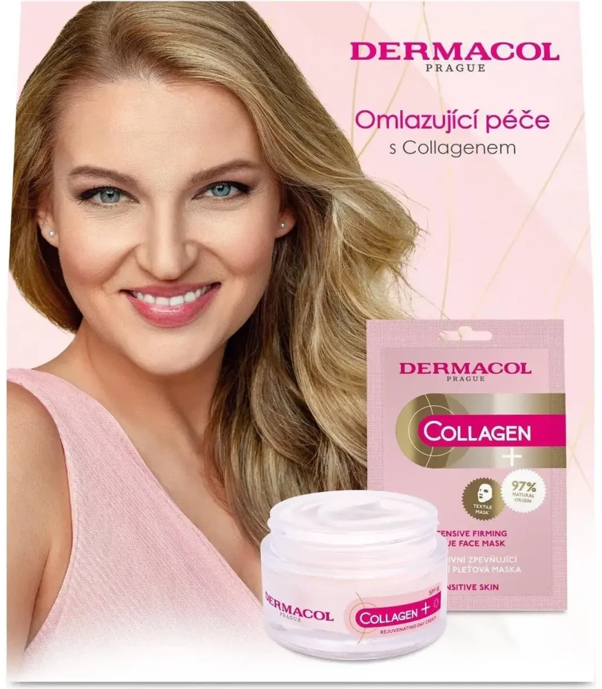 „Dermacol Collagen Plus I“ odos priežiūros dovanų rinkinys.