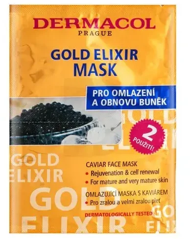 Dermacol Gold Eliksyras Face Mask moterims, 16 ml