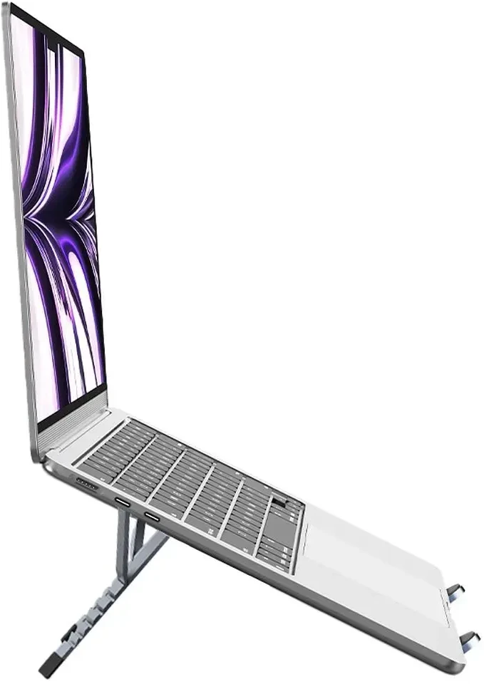 Desk holder for laptop / tablet foldable Forcell F-Grip Fold Stand X Pro pilka
