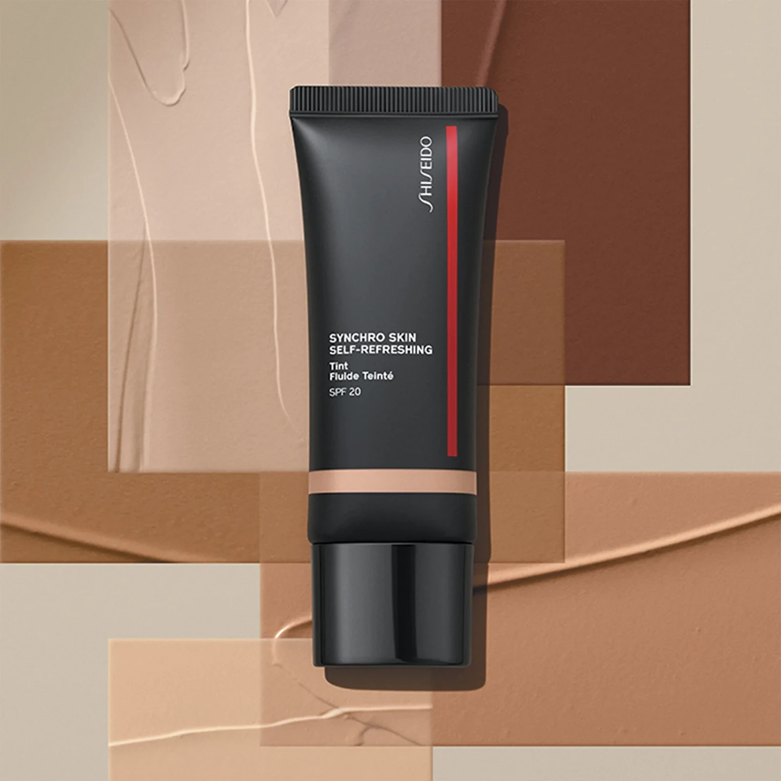 Makiažo pagrindas Shiseido Synchro Skin Self-Refreshing Tint, su SPF 20, 30 ml | spalva: 525 Deep Kuromoji aprašymas - Prekės nuotrauka