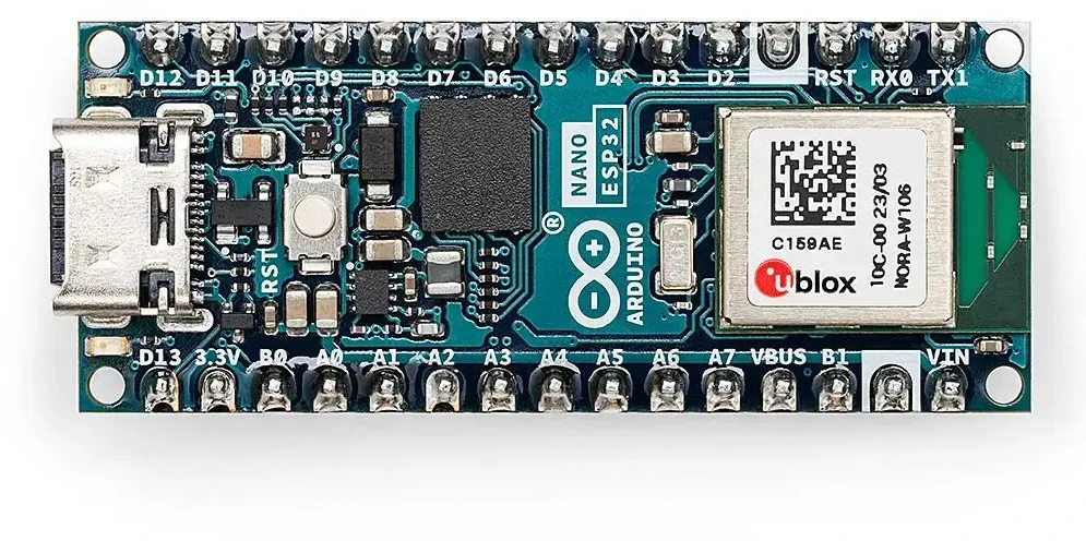 Arduino Nano ESP32 su jungtimis - ABX00083