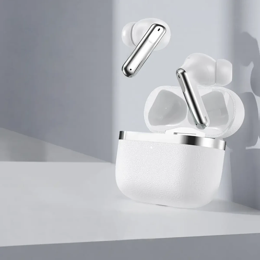 Devia ausinės Bluetooth TWS Ultra1 balta su ANC