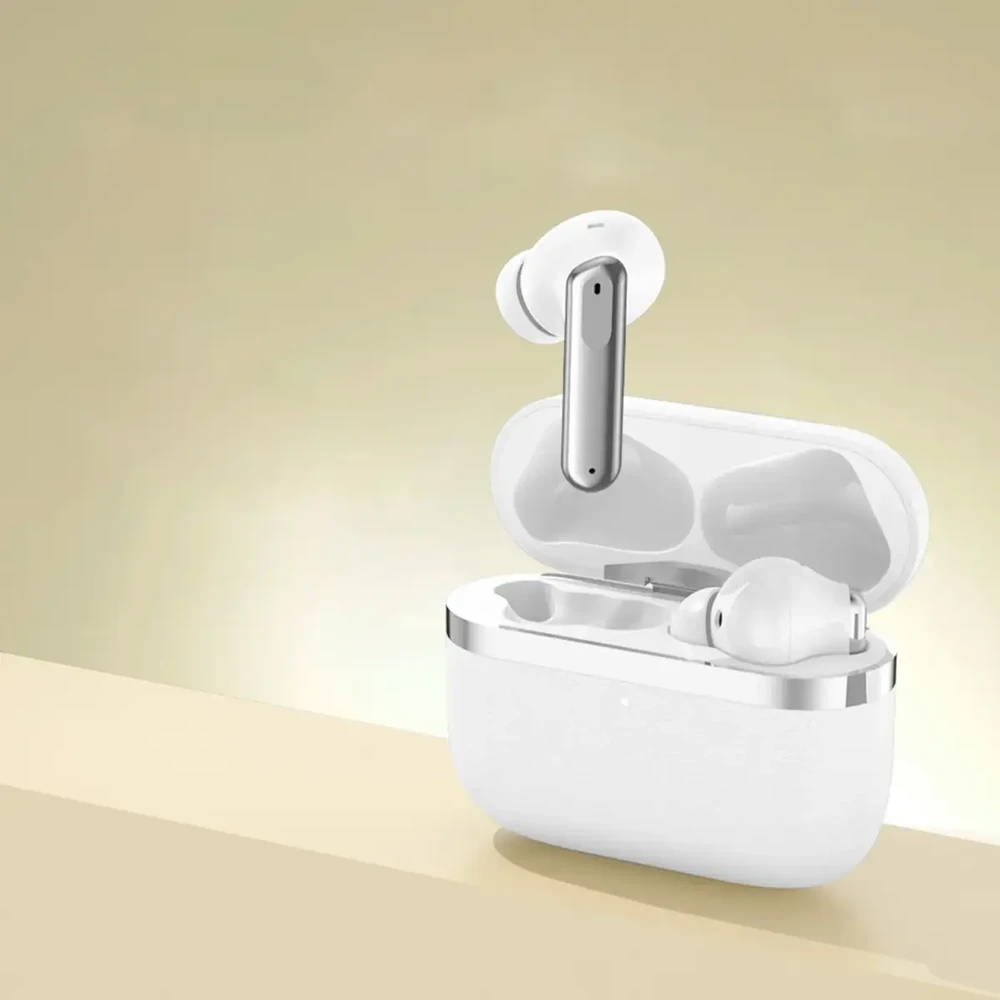 Devia ausinės Bluetooth TWS Ultra1 balta su ANC