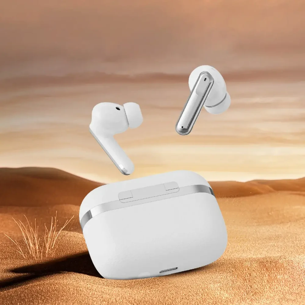 Devia ausinės Bluetooth TWS Ultra1 balta su ANC