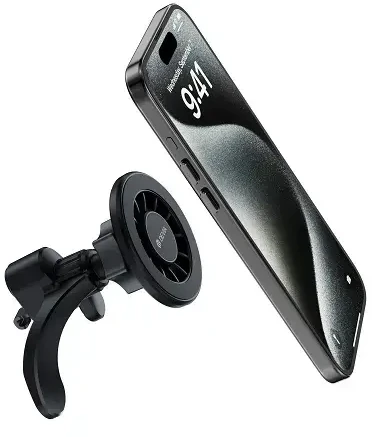 Devia automobilinis laikiklis ES084 magnetic air vent juodos spalvos