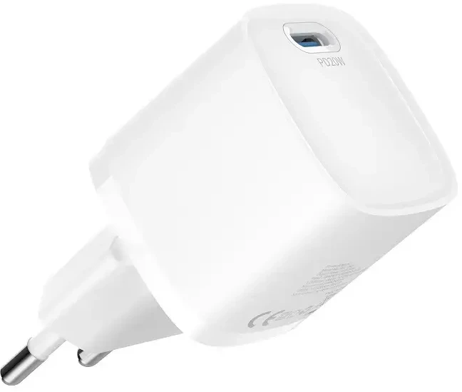 Devia laidinis įkroviklis Extreme Mini PD GaN 20W 1x USB-C baltos spalvos