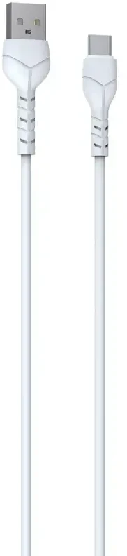USB laidas Devia Kintone Type-C 1.0m baltas 5V 2.1A