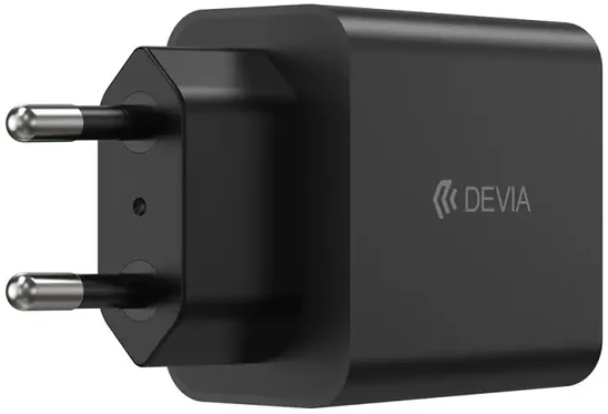 Devia sieninis įkroviklis Rocket PD 45W 1x USB-C juodas