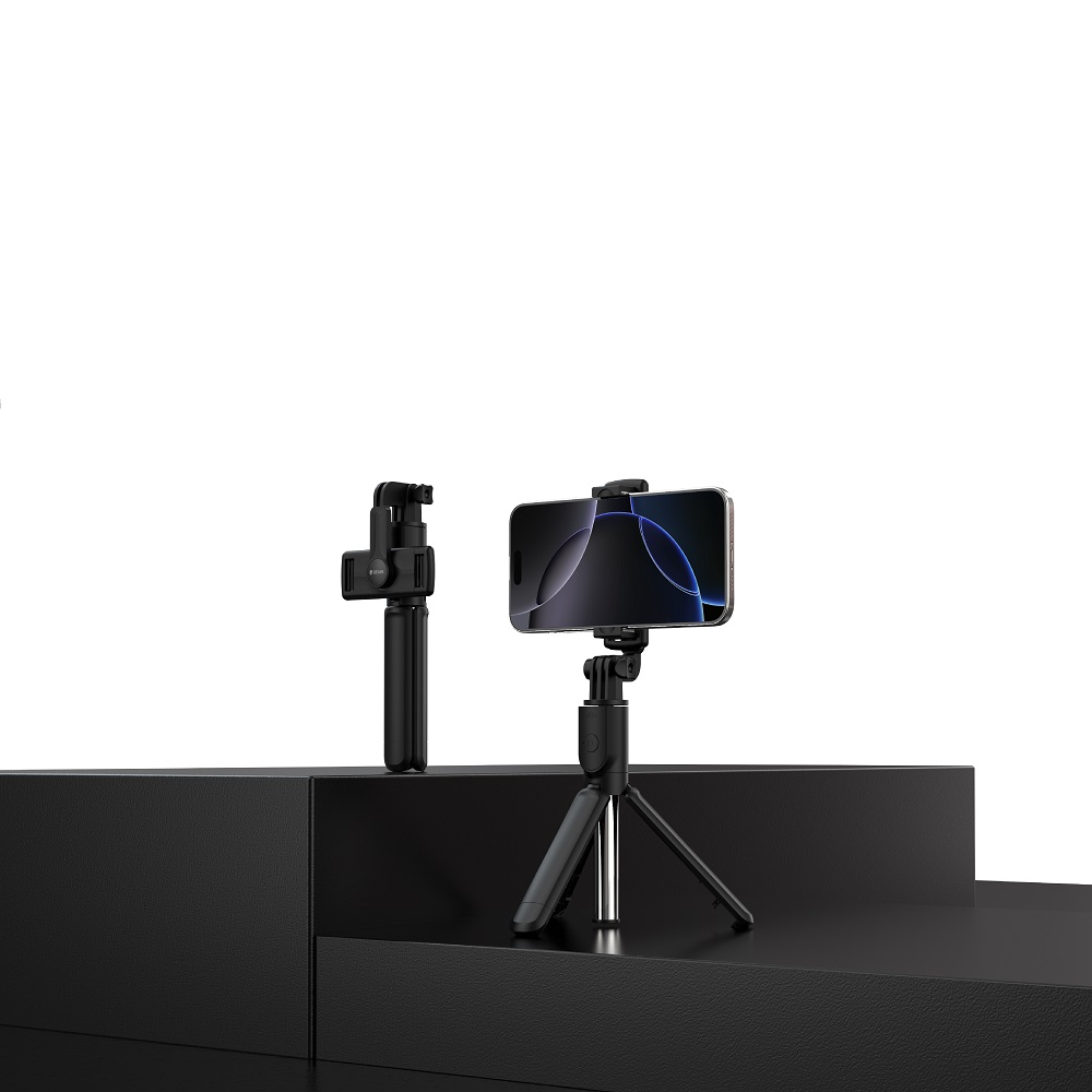 Devia asmenukių lazda Bluetooth trikojis ES083 juodas
