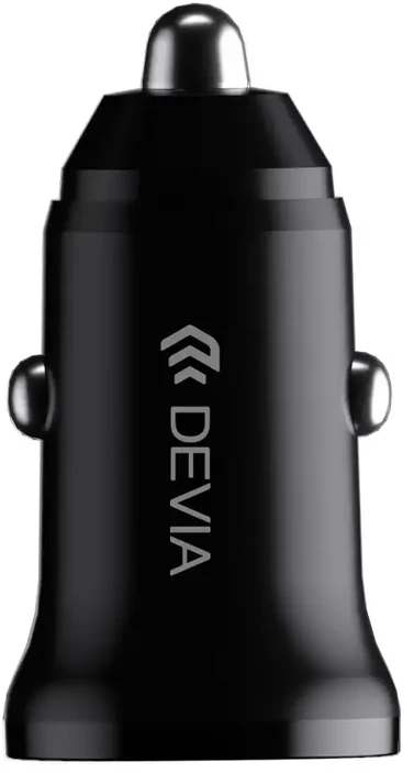 Devia automobilinis įkroviklis Smart Mini PD QC 3.0 30W 1x USB 1x USB-C baltas
