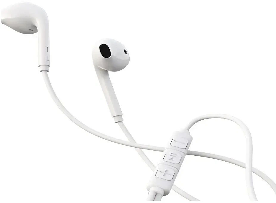 Devia laidinės ausinės Kintone A3 Digital USB-C baltos spalvos