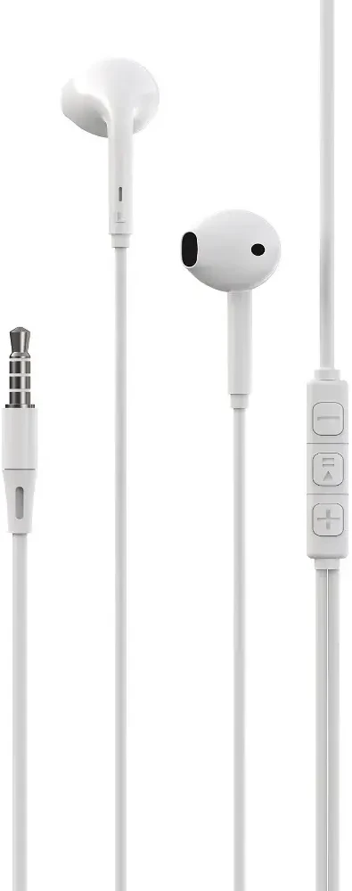 Devia laidinės ausinės Kintone A3 jack 3,5mm baltos spalvos
