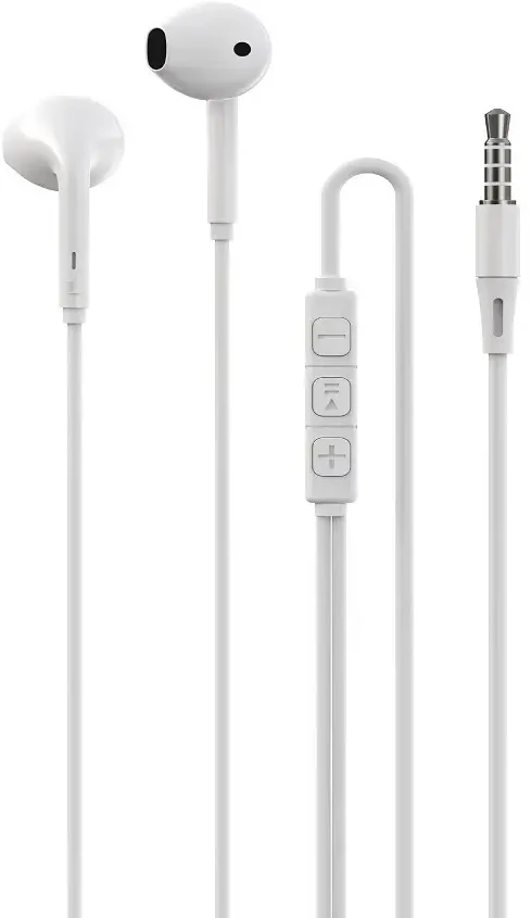 Devia laidinės ausinės Kintone A3 jack 3,5mm baltos spalvos