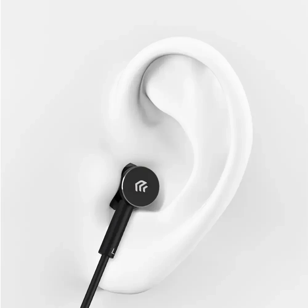 Devia laidinės ausinės Smart M1 Digital Metal USB-C juodos spalvos