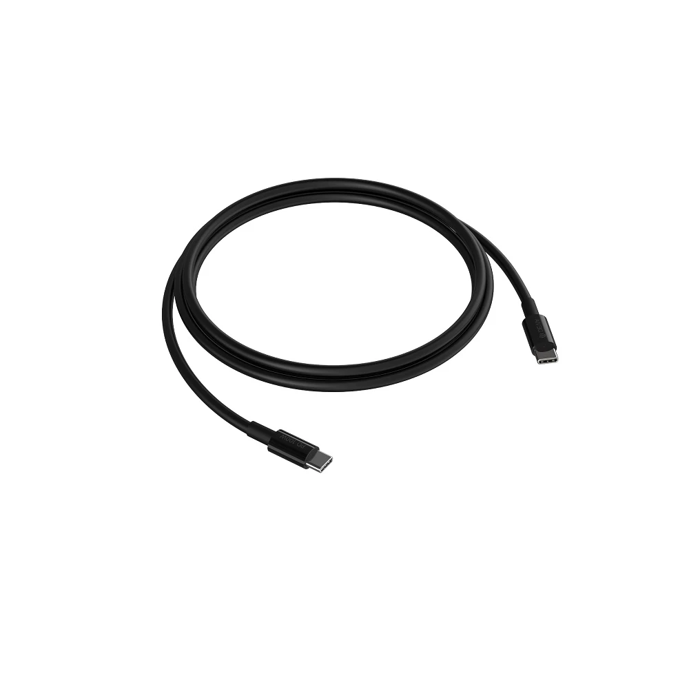 Devia laidinis įkroviklis Rocket PD 45W 1x USB-C juodos spalvos+ kabelis USB-C - USB-C
