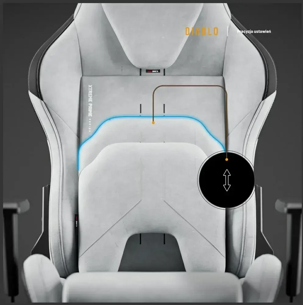 Diablo Chairs Diablo X-One Prime Normal Size - Nightwolf Moon ergonominė kėdė