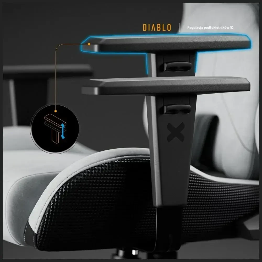 Diablo Chairs Diablo X-One Prime Normal Size - Nightwolf Moon ergonominė kėdė