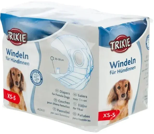 Trixie Sauskelnės, vienkartinės, kalėms ,XS-S ,20-28cm, 12 vnt