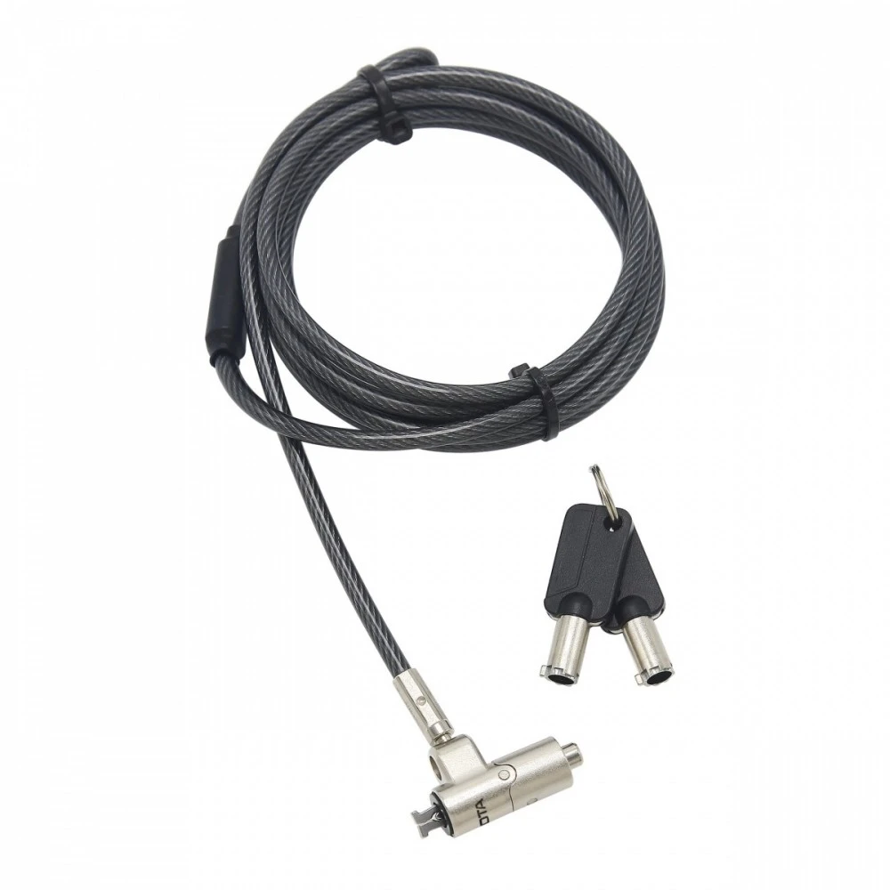 DICOTA Security Cable Nano Lock Ultra Slim Keyed 2,5x6 mm lizdas juodas