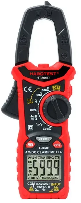Srovės AC/DC matavimo replės Habotest HT206D