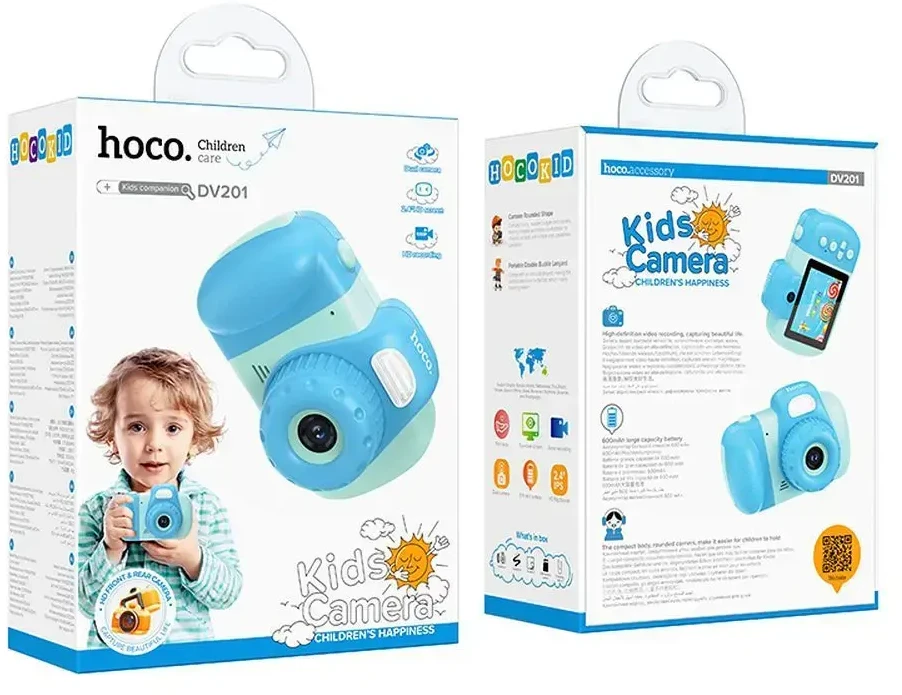Digital kids camera Hoco 2MP 2,4" Full HD DV201 mėlynas