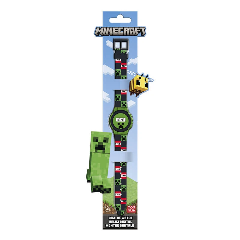 Kids Licensing Minecraft Led laikrodis