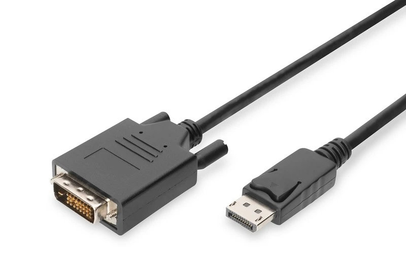 Assmann Electronic ASSMANN adapteris DisplayPort 1.2 DVI-D 24+1 M/M skaitmeninis Full HD Dual Link 1m maks. 2560 x 1600