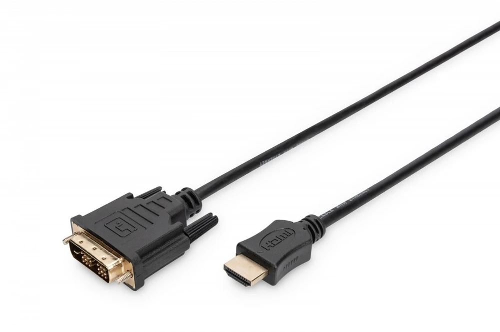 Assmann Electronic DIGITUS HDMI į DVI-D 18+1 laidas 2m juodas bulk St/St