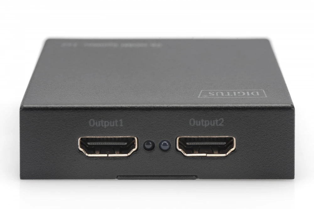 Šakotuvas Assmann Electronic Digitus DIGISTUS 4K HDMI Splitter 1x2 unterstuetzt 4K2K 3D Video Format Farbe juodas