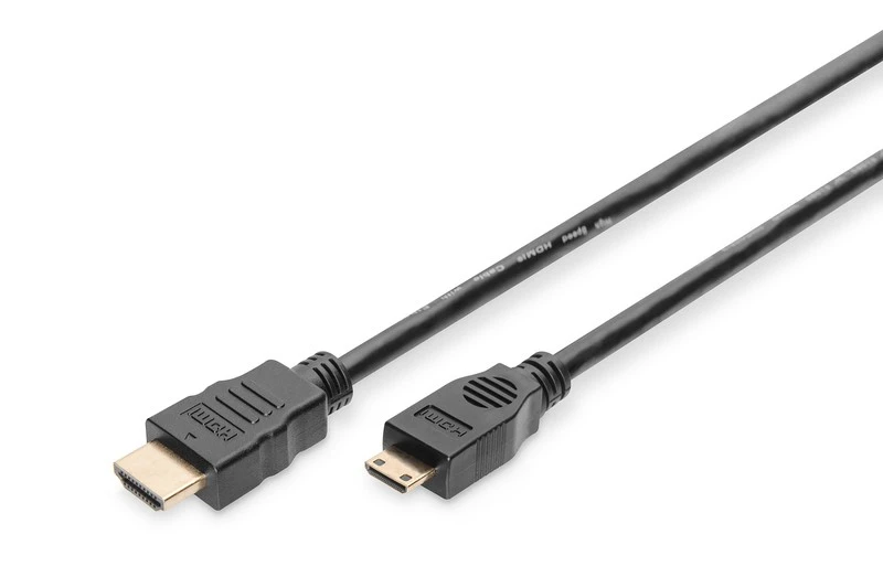 Assmann Electronic ASSMANN HDMI High Speed jungties kabelis tipas C - tipas A M M 2.0m Ultra HD 24p auksinis bl