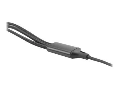 Assmann Electronic ASSMANN USB įkroviklio laidas USB A - Lightning+micro B+Type-C 1m 3in1 kabelis medvilnė CE bl