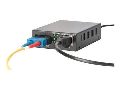 Digitus DN-82160 tinklo medijos keitiklis 1000 Mbit/ai 1310 nm Vienas režimas Juoda