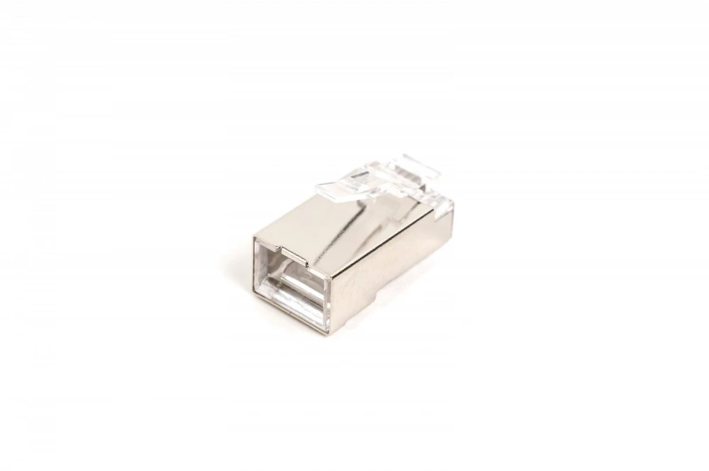 Digitus RJ45 kištukas (8p8c) praėjimas, kat.5e, ekranuotas, awg 26-24, pakuotėje 100 vnt.