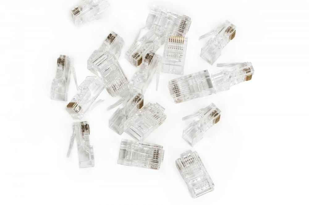 „Digitus RJ45“ kištukas (8P8C), cat.5e, neekranuotas, AWG 26-24, 100 vnt. pakuotė.