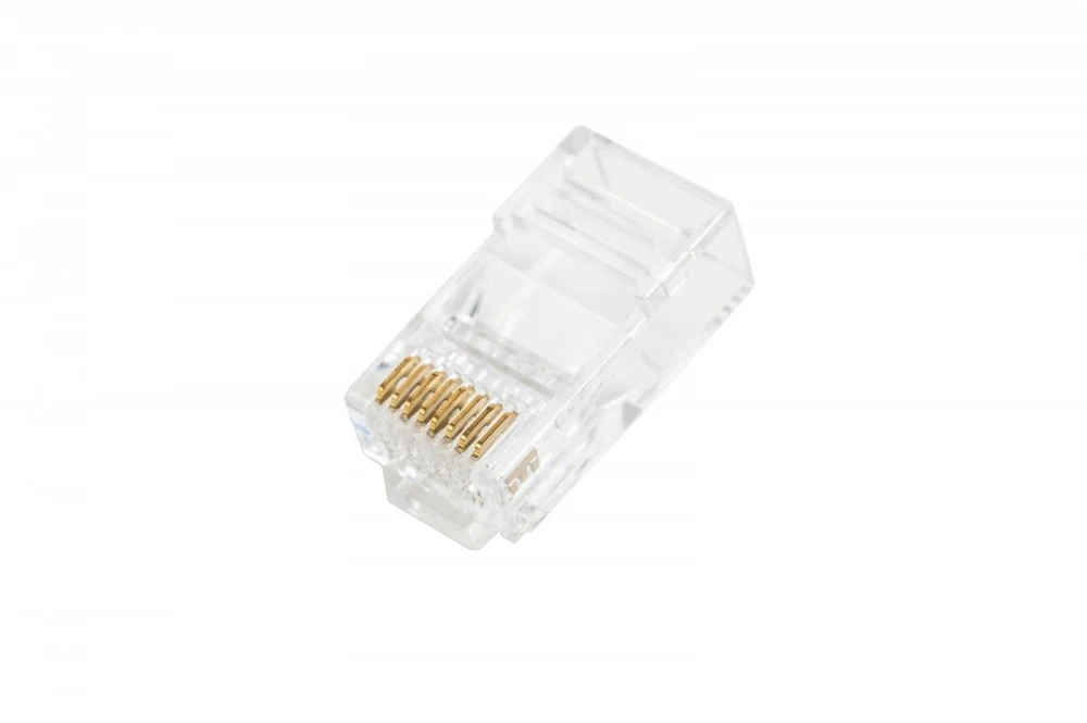 Digitus RJ45 kištukas (8P8C) praėjimas, kat.6, neekranuotas, AWG 26-24, pakuotė 100 vnt.