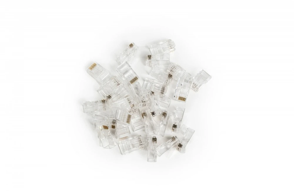 Digitus RJ45 kištukas (8P8C) praėjimas, kat.6, neekranuotas, AWG 26-24, pakuotė 100 vnt.