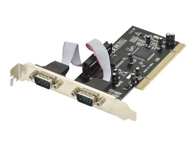 Assmann Electronic DIGITUS Serial I/O 2-port PCI Add-On Card 2 X DB9 M Slot Bracket MCS9865 chipset