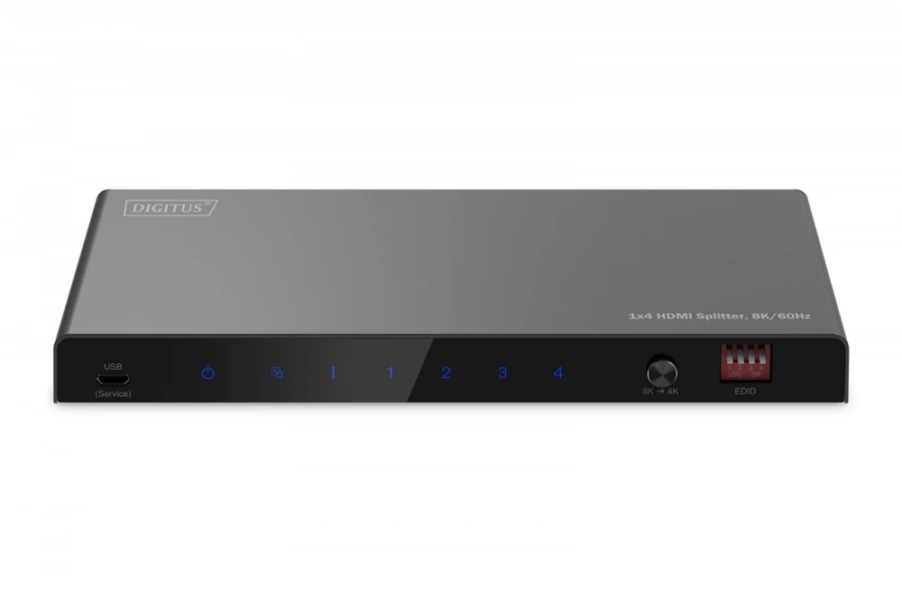 Digitus 8K HDMI Splitter, 1x4 | DS-55340 | Juodas