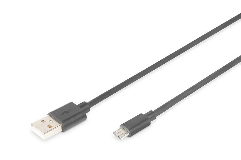 Assmann Electronic DIGITUS USB2.0 kabelis USB A kištukas micro USB kištukas 1m juodas urmu