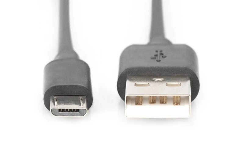 Assmann Electronic DIGITUS USB2.0 kabelis USB A kištukas micro USB kištukas 1m juodas urmu