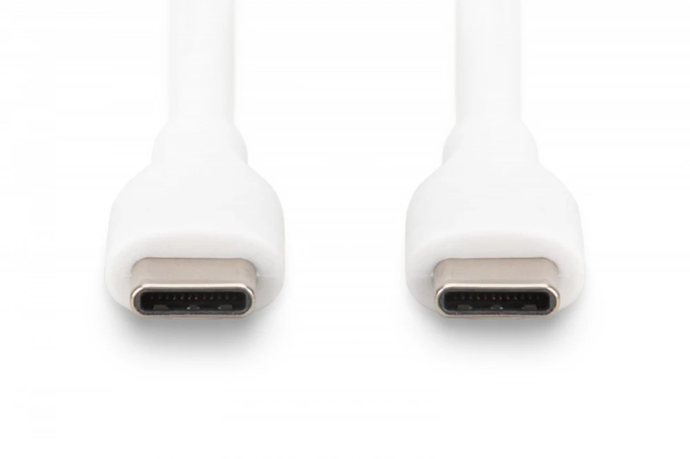 „Digitus“ | Silikoninis jungiamasis kabelis | AK-300341-020-W | USB-C–USB-C jungtis