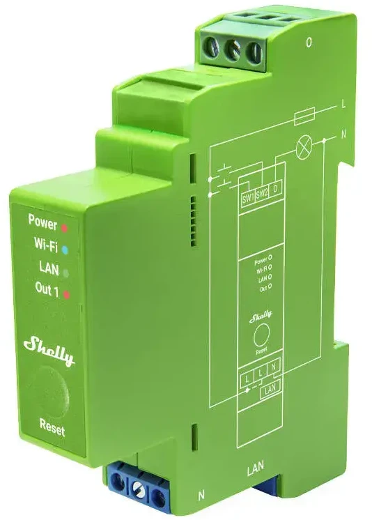 Shelly Pro Dimmer 1PM 1 kanalo pritemdymo modulis