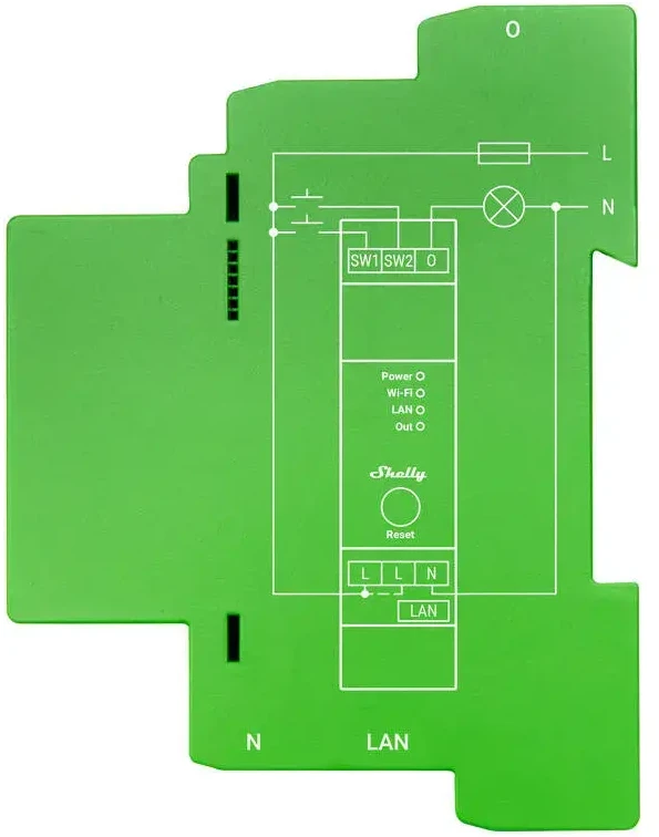 Shelly Pro Dimmer 1PM 1 kanalo pritemdymo modulis